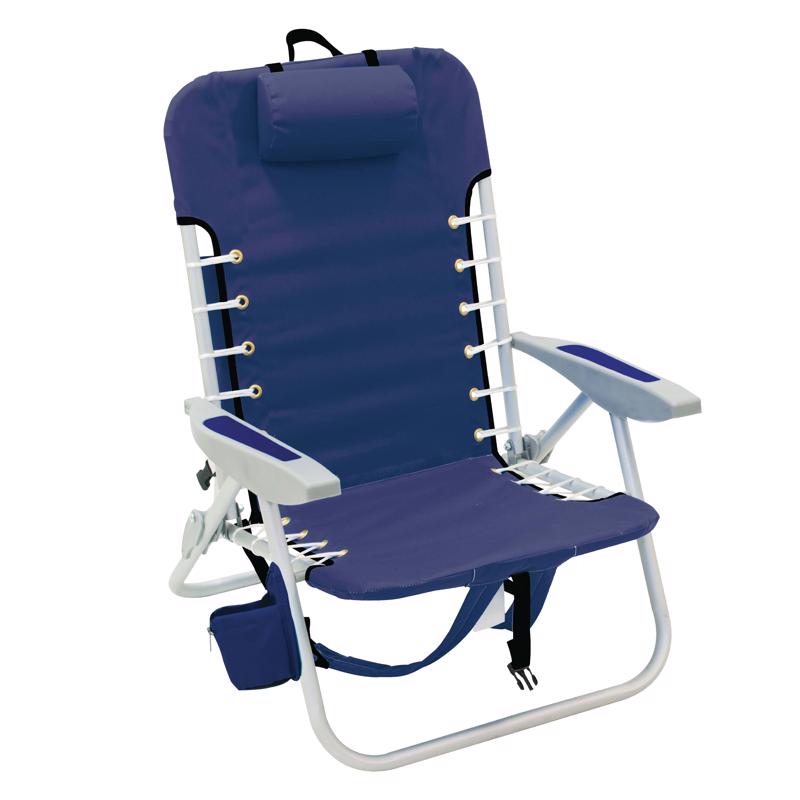 Rio Brands 4-Position Assorted Beach Backpack Chair