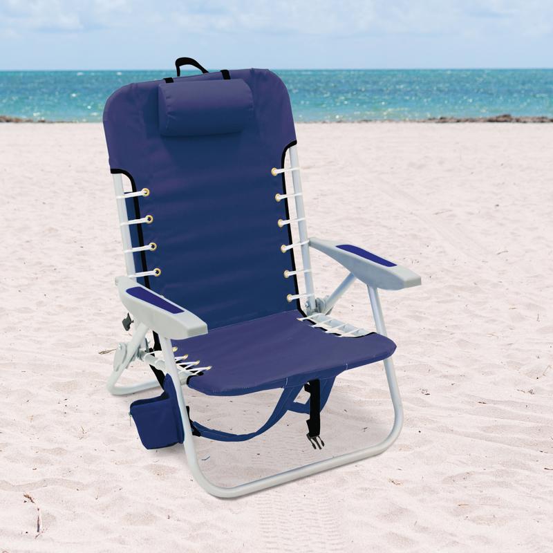 Rio Brands 4-Position Assorted Beach Backpack Chair