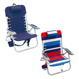 Rio Brands 4-Position Assorted Beach Backpack Chair
