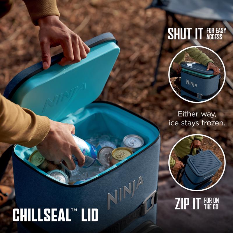 SharkNinja Blue 36 cans Backpack Cooler