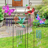 Exhart Assorted Metal 37 in. H Windmill Stake Light