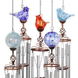 Exhart Assorted Glass/Metal 46 in. H Wind Chime