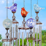 Exhart Assorted Glass/Metal 46 in. H Wind Chime