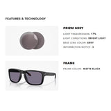 Oakley Holbrook XXL Men's Matte Black Frame Prizm Grey Lens Sunglasses
