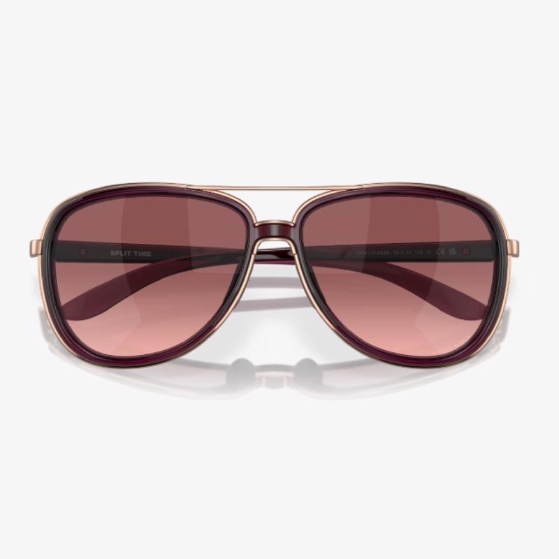 Oakley Split Time Women's Crystal Raspberry Frame Black Gradient Lens Sunglasses