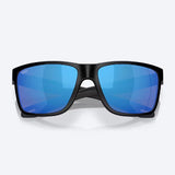 Costa Broadbill II Men's Matte Black Frame Blue Mirror Lens Polarized Sunglasses