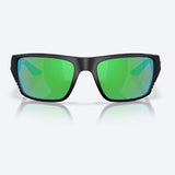 Costa Finlet Men's Matte Black Frame Green Mirror Lens Polarized Sunglasses
