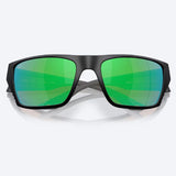 Costa Finlet Men's Matte Black Frame Green Mirror Lens Polarized Sunglasses