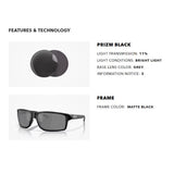 Oakley Gibston XL Men's Matte Black Frame Prizm Black Lens Sunglasses