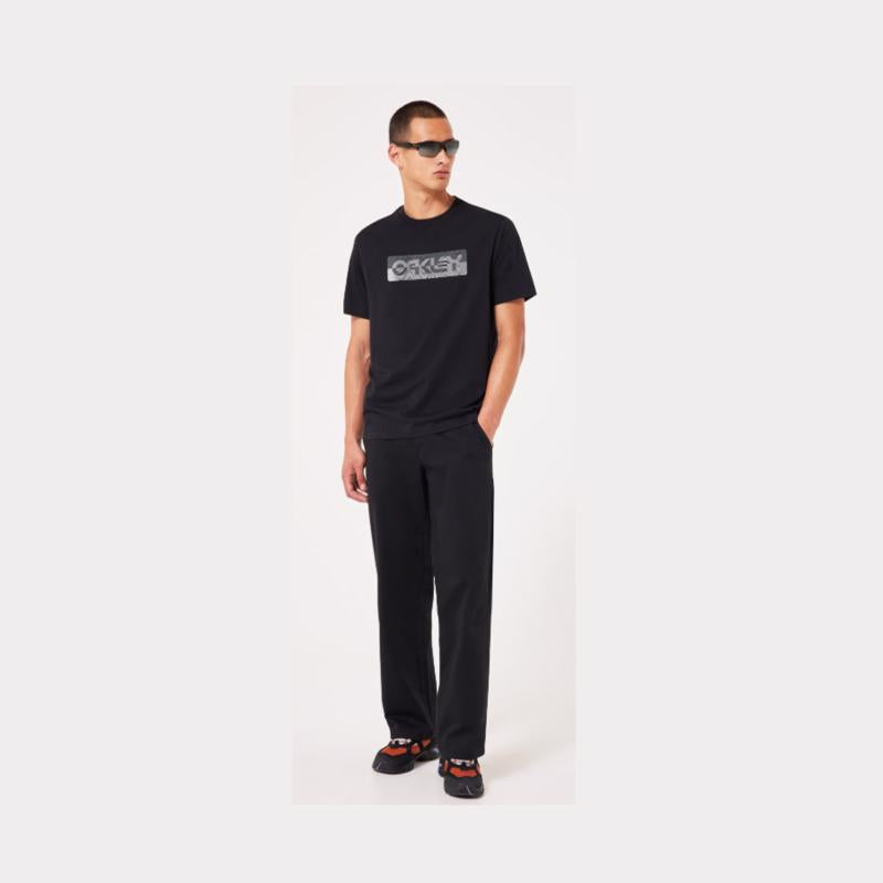 Oakley L Short Sleeve Men's Crew Neck Blackout Duality B1B Tee Shirt