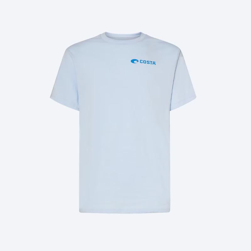 Costa XL Short Sleeve Men's Crew Neck Light Blue Topwater Tee Shirt