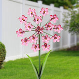 Exhart Pink Acrylic/Metal 31 in. H Flower Garden Yard Stake