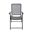 Living Accents 1-Position Black Folding Chair
