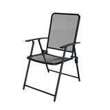 Living Accents 1-Position Black Folding Chair