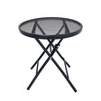 Living Accents Black Round Steel Side Table