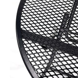 Living Accents Black Round Steel Side Table