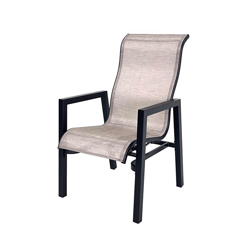 Living Accents 7 pc Brown Steel Sling Dining Set
