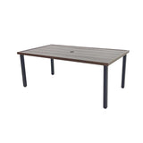 Living Accents 7 pc Brown Steel Sling Dining Set