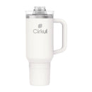 Cirkul All-Day StrawSip 40 fl. oz. Pearl BPA Free Double Wall Tumbler