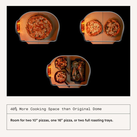 Gozney Dome (Gen 2) Propane Gas/Wood Outdoor Pizza Oven Off-Black