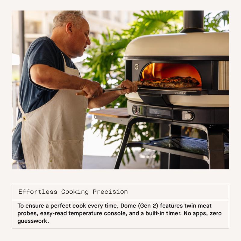 Gozney Dome (Gen 2) Propane Gas/Wood Outdoor Pizza Oven Off-Black