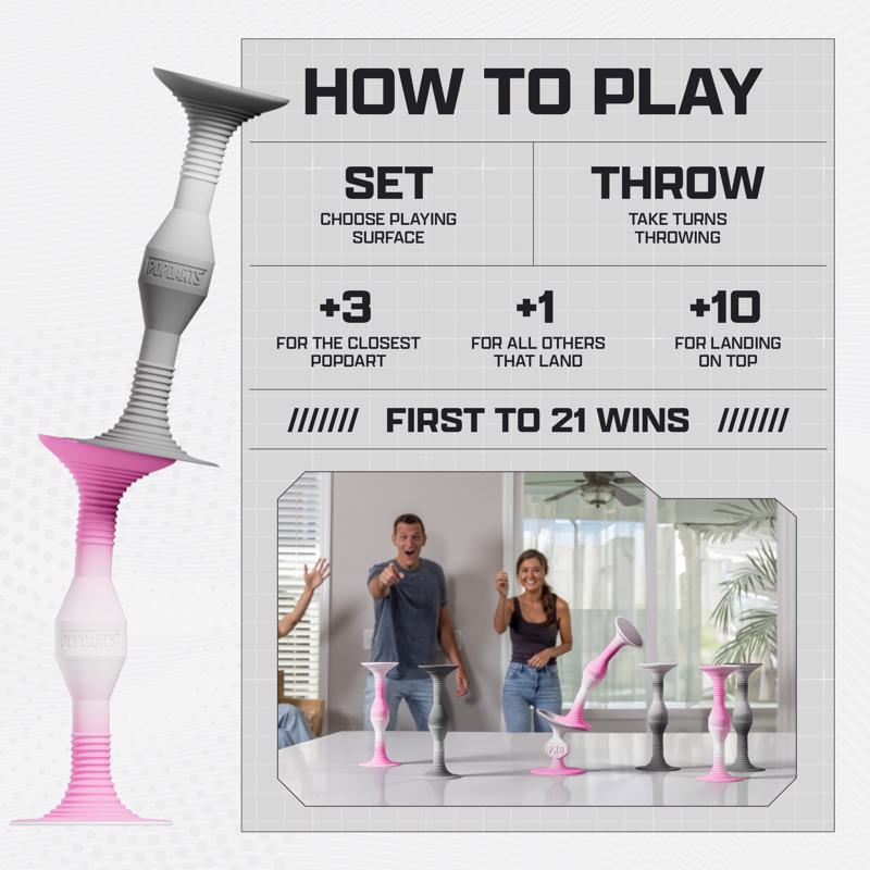 Popdarts Pro Pack Darts Pink/Gray