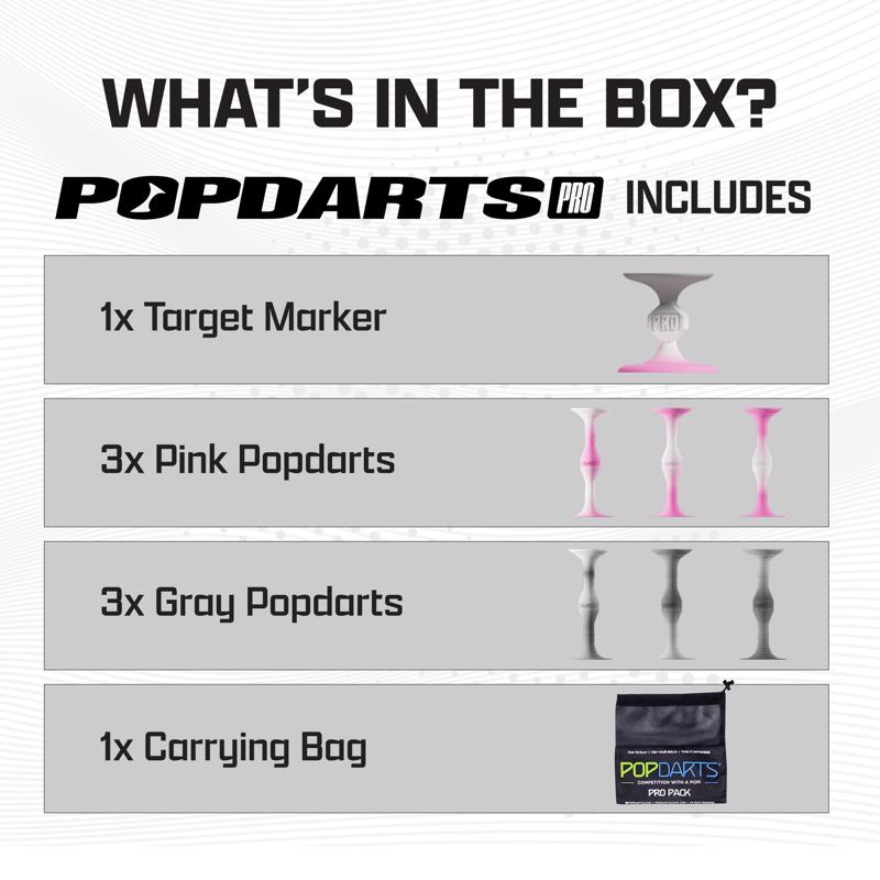 Popdarts Pro Pack Darts Pink/Gray