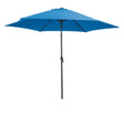 Living Accents Solar LED 9 ft. Tiltable Royal Blue Market Umbrella
