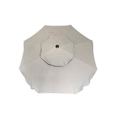 Living Accents Scalloped 9 ft. Tiltable Tan Patio Umbrella