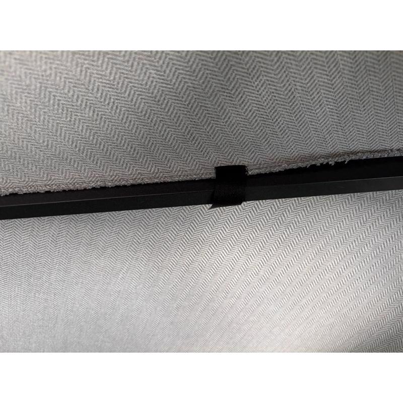 Living Accents Scalloped 9 ft. Tiltable Tan Patio Umbrella