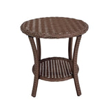 Living Accents Ashton 5 pc Brown Steel Casual Chat Set Gray Reversible Cushion