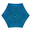 Living Accents 9 ft. Tiltable Teal Market Umbrella