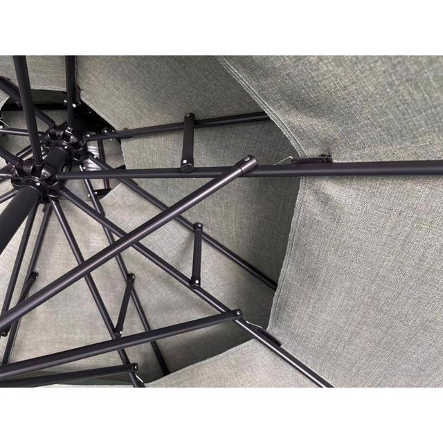 Living Accents Pagoda 9 ft. Tiltable Green Patio Umbrella