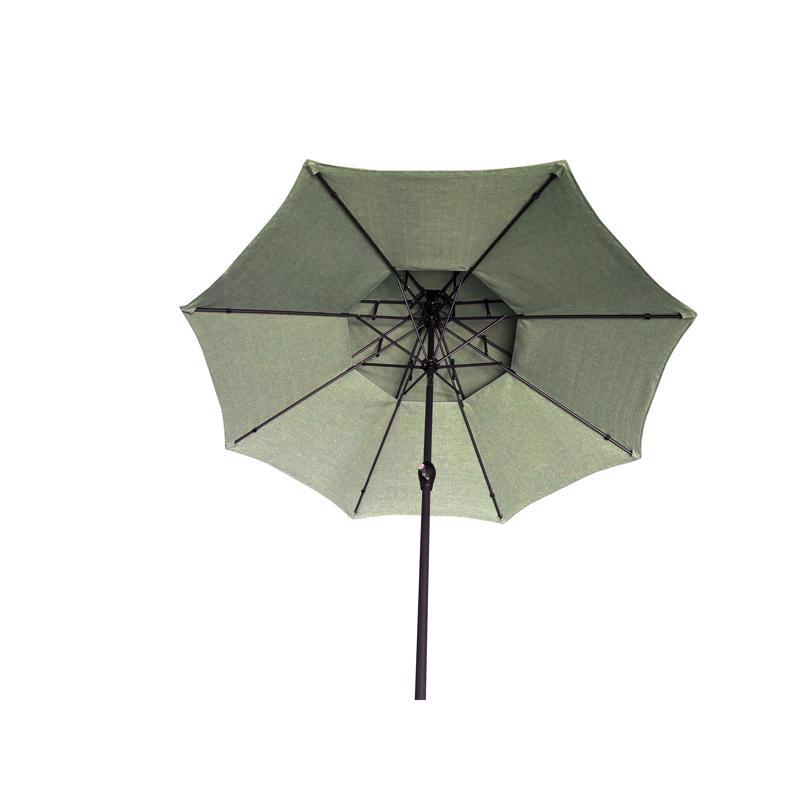 Living Accents Pagoda 9 ft. Tiltable Green Patio Umbrella