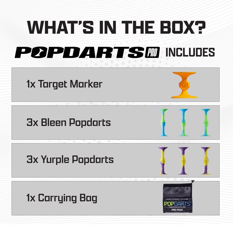 Popdarts Darts Bleen and Yurple