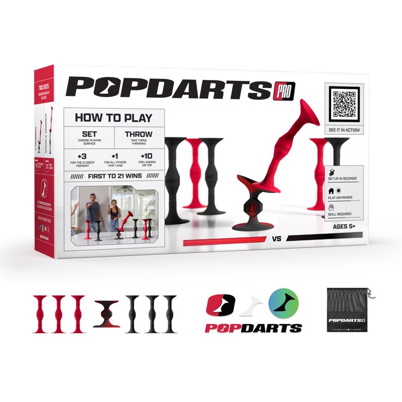 Popdarts Pro Pack Darts Red/Black