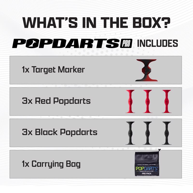 Popdarts Pro Pack Darts Red/Black