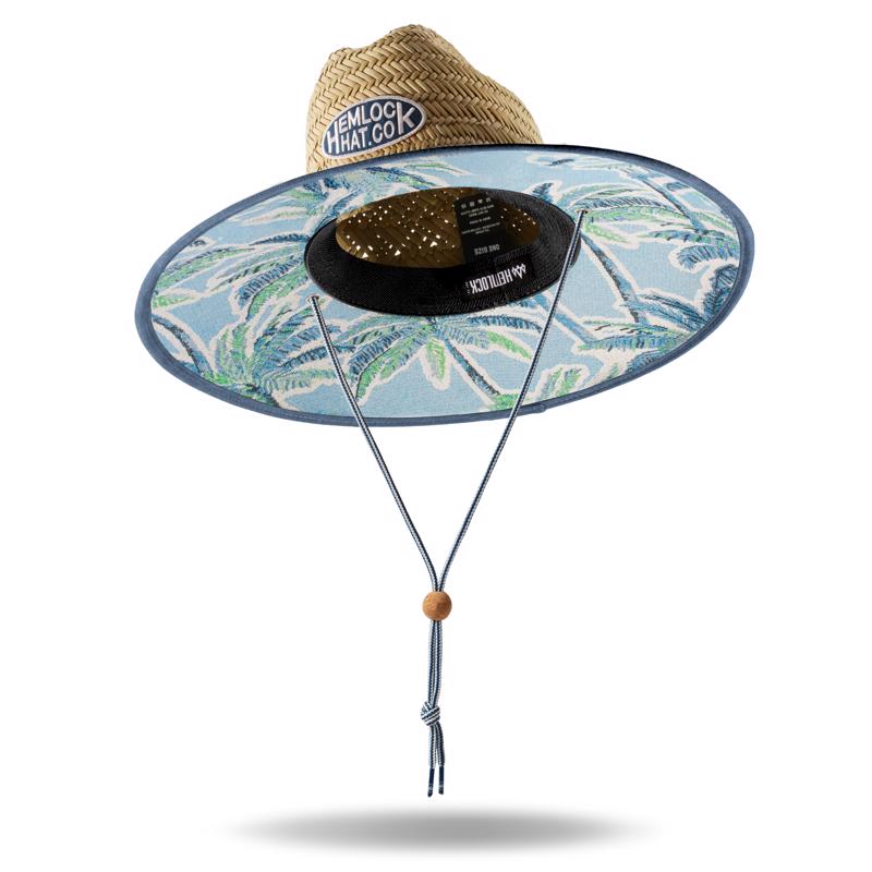 Hemlock Lifeguard Hat Jacquard Palms One Size Fits Most