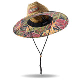 Hemlock Lifeguard Hat Tropical Foliage One Size Fits Most