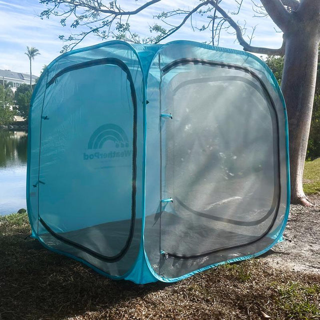 Weather Pod Under The Weather Polyester Chair Tent Pop Up Screen Tent 5 ft. H X 5 ft. W