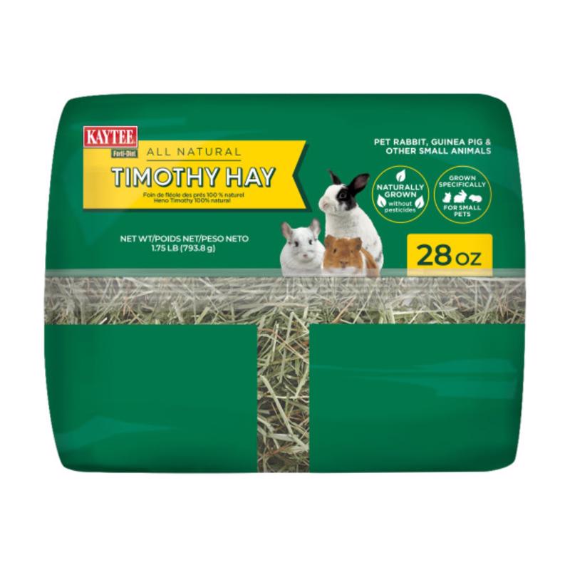 Kaytee Forti-Diet Timothy Hay Small Animal Food 28 oz
