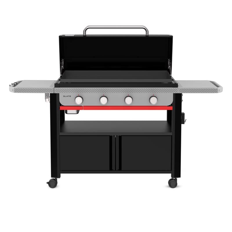 Weber Slate 36" w/Cabinet 4 Burner Liquid Propane Outdoor Griddle Black