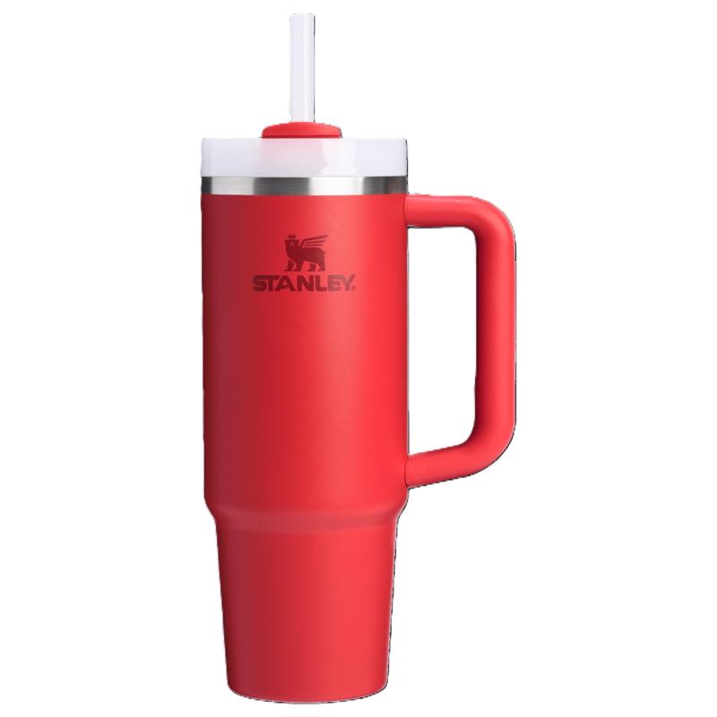 Stanley The Quencher H2.0 FlowState 30 oz Chili Red BPA Free Double-wall Vacuum Insulated Tumbler