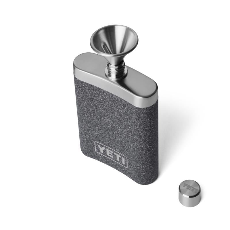 YETI 7 oz Black Stone Stainless Steel Flask