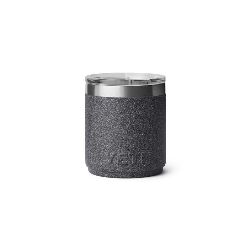 YETI Rambler 10 oz Black Stone BPA Free Lowball 2.0 Tumbler with MagSlider Lid