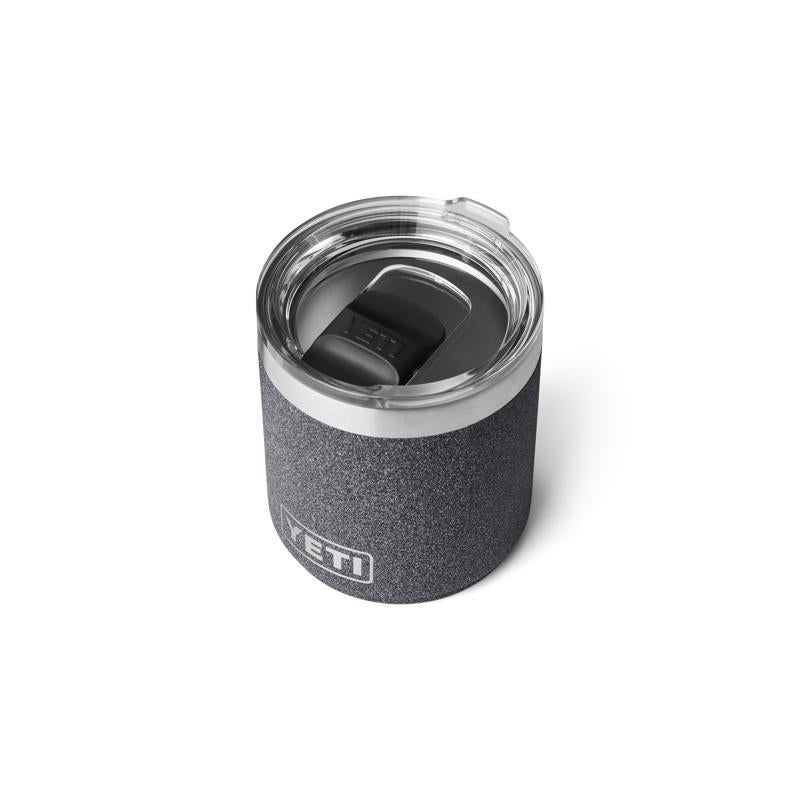 YETI Rambler 10 oz Black Stone BPA Free Lowball 2.0 Tumbler with MagSlider Lid