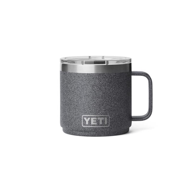 YETI Rambler 14 oz Black Stone BPA Free Ceramic Lined Stackable Mug with MagSlider Lid