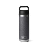 YETI Rambler 18 oz Black Stone BPA Free Bottle with Chug Cap