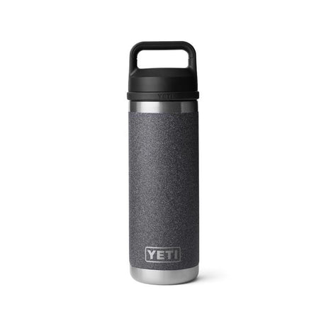 YETI Rambler 18 oz Black Stone BPA Free Bottle with Chug Cap