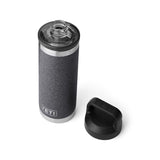 YETI Rambler 18 oz Black Stone BPA Free Bottle with Chug Cap